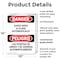 Signmission Gates Open And Close Automatically Bilingual, 10 in W x Rectangle, Plastic OS-2PACK-DS-P-1014-VS-1282 - alternate 6